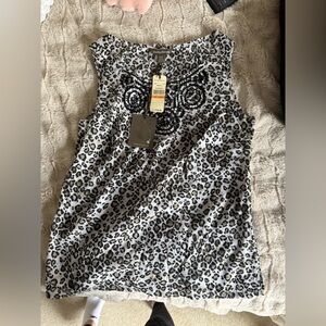 Tommy Bahama Leopard Print Sleeveless Top